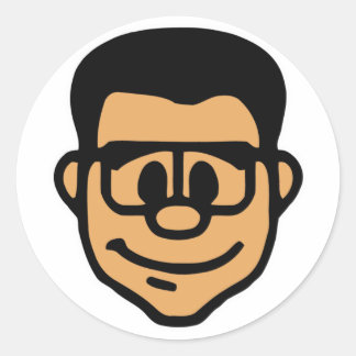 Adesivo Redondo Lockergnome Head Sticker