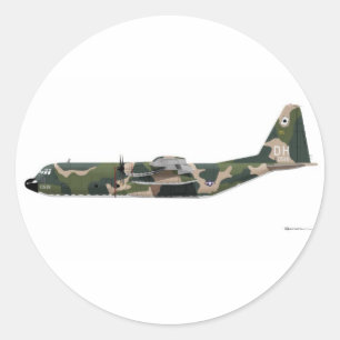 Adesivo Redondo Lockheed C- 130 Hércules Vietnã