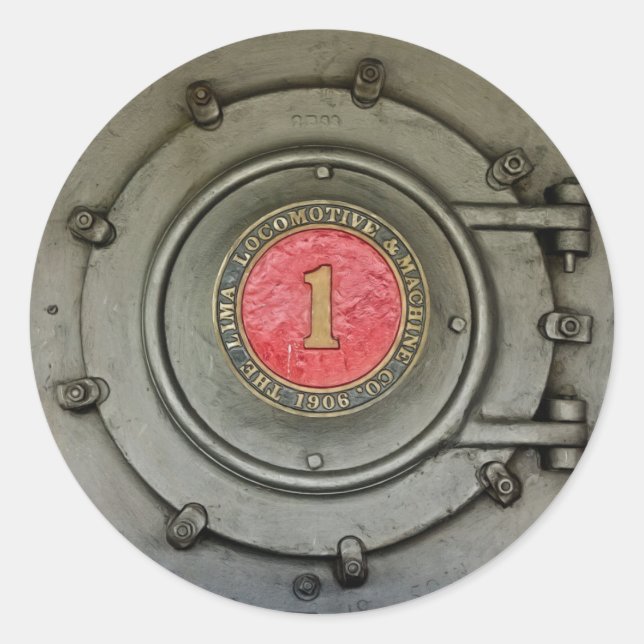 Adesivo Redondo Locomotiva de Lima (Frente)