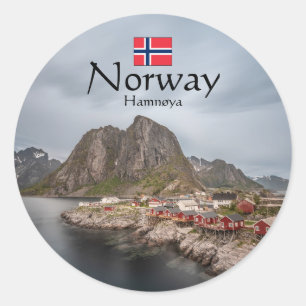 Adesivo Redondo Lofoten Noruega