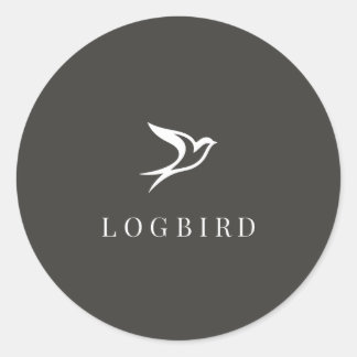 Adesivo Redondo LOGBIRD — Sticker