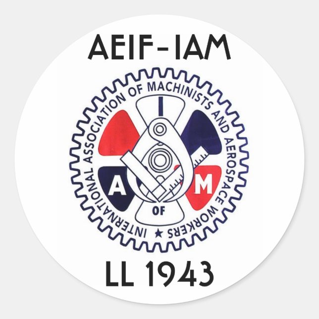 Adesivo Redondo logo iam, AEIF-IAM, LL 1943 (Frente)