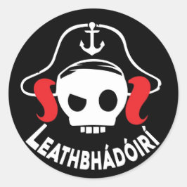 Adesivo Redondo Lógó Leathbhádóirí