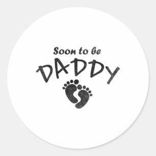 Adesivo Redondo Logo Ser Pai Novo papai Pai Engraçado Pai Piada