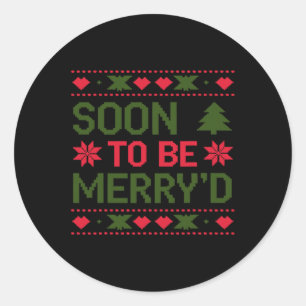 Adesivo Redondo Logo seria Feliz de Casais de Natal