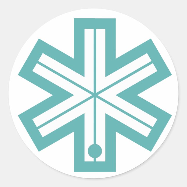 Adesivo Redondo Logotipo Bona Ski (Frente)