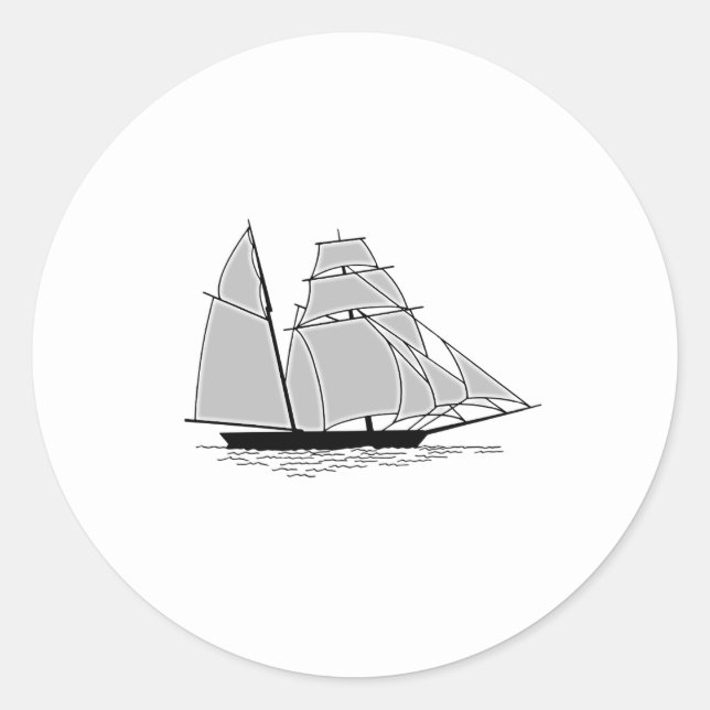 Adesivo Redondo Logotipo Brigantine (Frente)