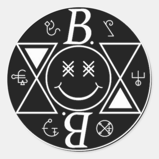 Adesivo Redondo Logotipo Bromance (Frente)