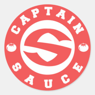 Adesivo Redondo Logotipo Captainsauce