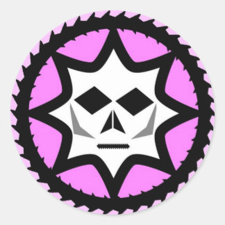 Adesivo Redondo Logotipo clássico do Diabolichix