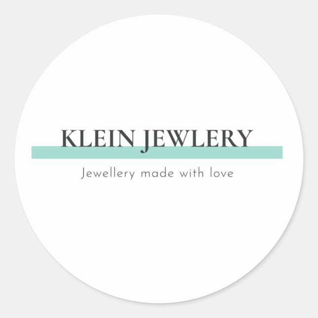 Adesivo Redondo Logótipo comercial (Frente)