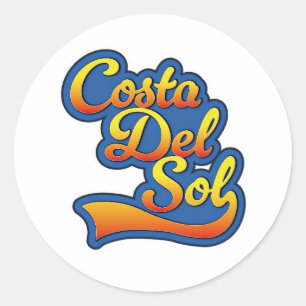 Adesivo Redondo logotipo da Costa Del Sol