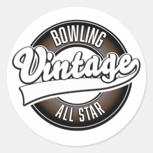 Adesivo Redondo Logotipo da Dancing vintage all star