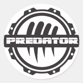 Adesivo Redondo Logotipo da engrenagem da Predator Inc.