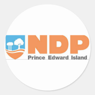 Adesivo Redondo Logotipo da Ilha NDP Prince Edward