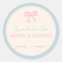 Logotipo da Padaria Coquette Laço Rosa Negócios Pa