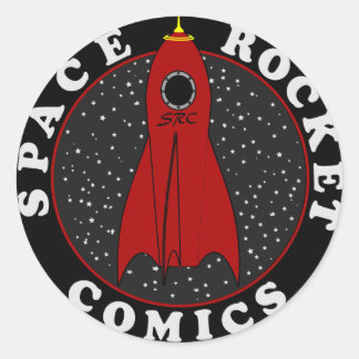 Adesivo Redondo logotipo da revista em quadrinhos