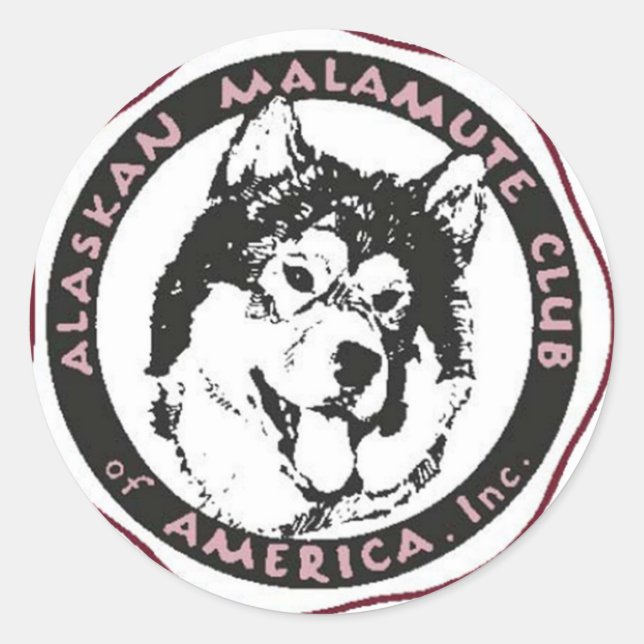 Adesivo Redondo Logotipo de AMCA (Frente)