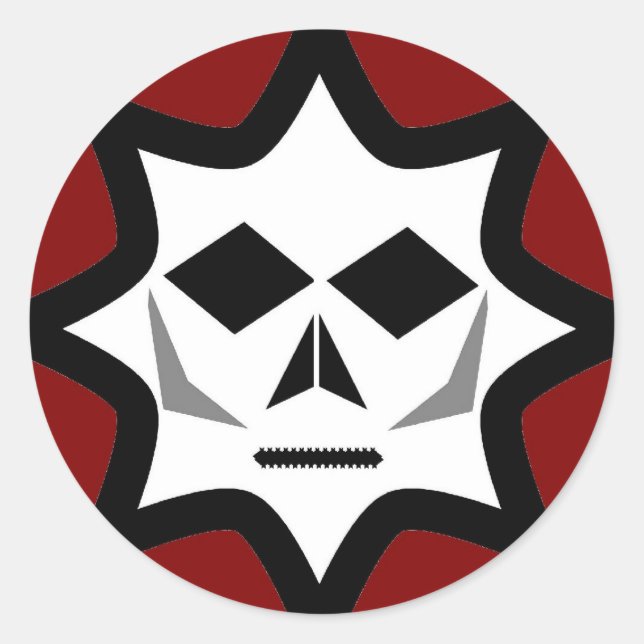 Adesivo Redondo Logotipo de areia (Frente)