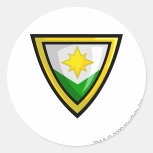 Adesivo Redondo Logotipo de Brightvale da equipe