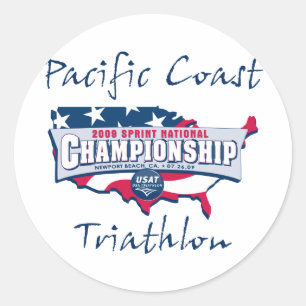 Adesivo Redondo Logotipo de campeão