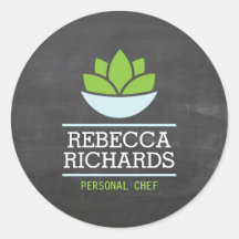 Logotipo de catering para saladas saudáveis