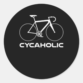Adesivo Redondo Logotipo de ciclismo engraçado de bicicleta de Cyc