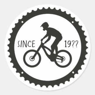 Adesivo Redondo Logotipo de Ciclista