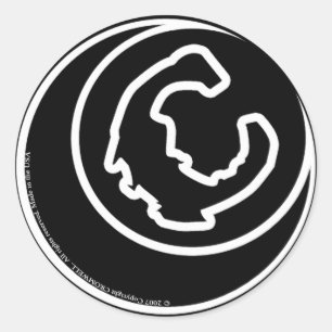 Adesivo Redondo Logotipo de CROMWELL "C"