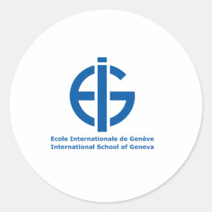 Adesivo Redondo Logotipo de Ecolint