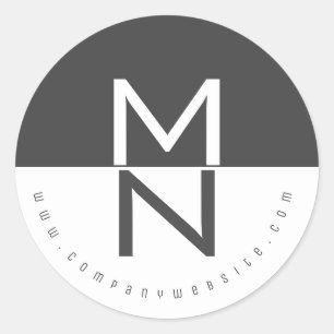 Adesivo Redondo Logotipo de empresa moderno