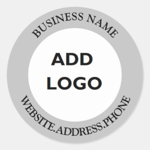 Adesivo Redondo Logotipo de empresa personalizado