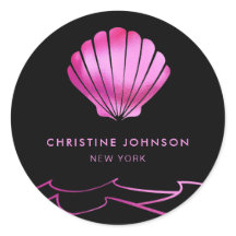 logotipo de epílogo branco neon-rosa-seashell