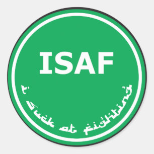 Adesivo Redondo Logotipo de ISAF