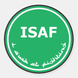 Adesivo Redondo Logotipo de ISAF