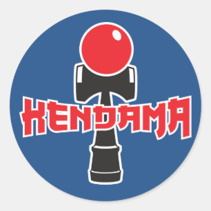 Adesivo Redondo Logotipo de Kendama