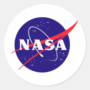 Adesivo Redondo Logotipo de meatball da NASA