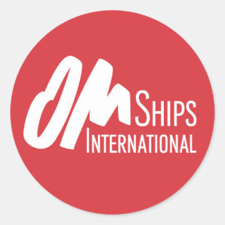 Adesivo Redondo Logotipo de navio MF