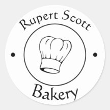 Logotipo de negócios do chapéu de chef de texto pe