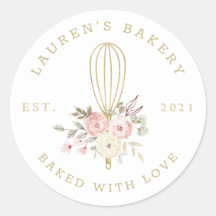 Logotipo de Padaria Floral Rústica Elegante