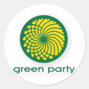 Adesivo Redondo Logotipo de Partido Verde