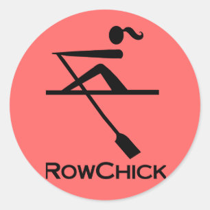 Adesivo Redondo Logotipo de RowChick