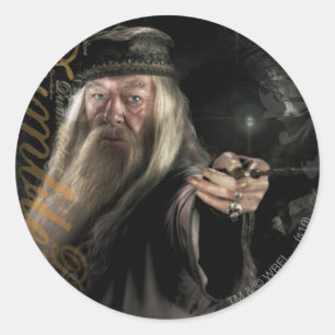 Adesivo Redondo Logotipo de script Dumbledore