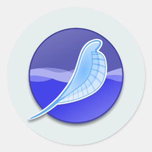 Adesivo Redondo Logotipo de SeaMonkey