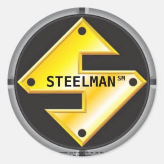 ADESIVO REDONDO LOGOTIPO DE STEELMAN