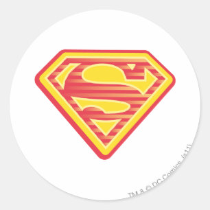 Adesivo Redondo Logotipo de Supergirl Far-Out