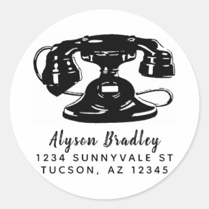 Adesivo Redondo Logotipo de Vintage do Design Personalizado ou End