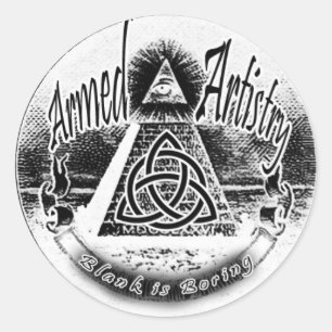 Adesivo Redondo Logotipo do AA