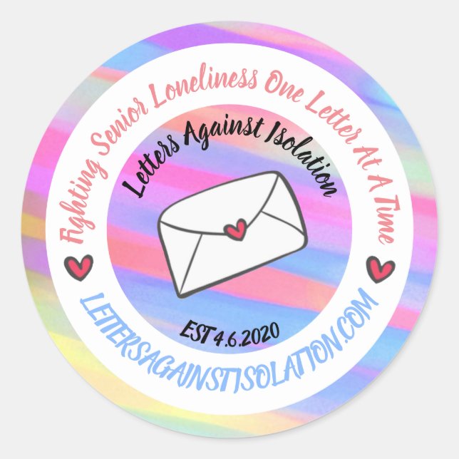 Adesivo Redondo Logotipo do Aniversário da LAI (Frente)