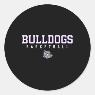 Adesivo Redondo Logotipo do Brownsburg Bulldogs Sketll Hs
